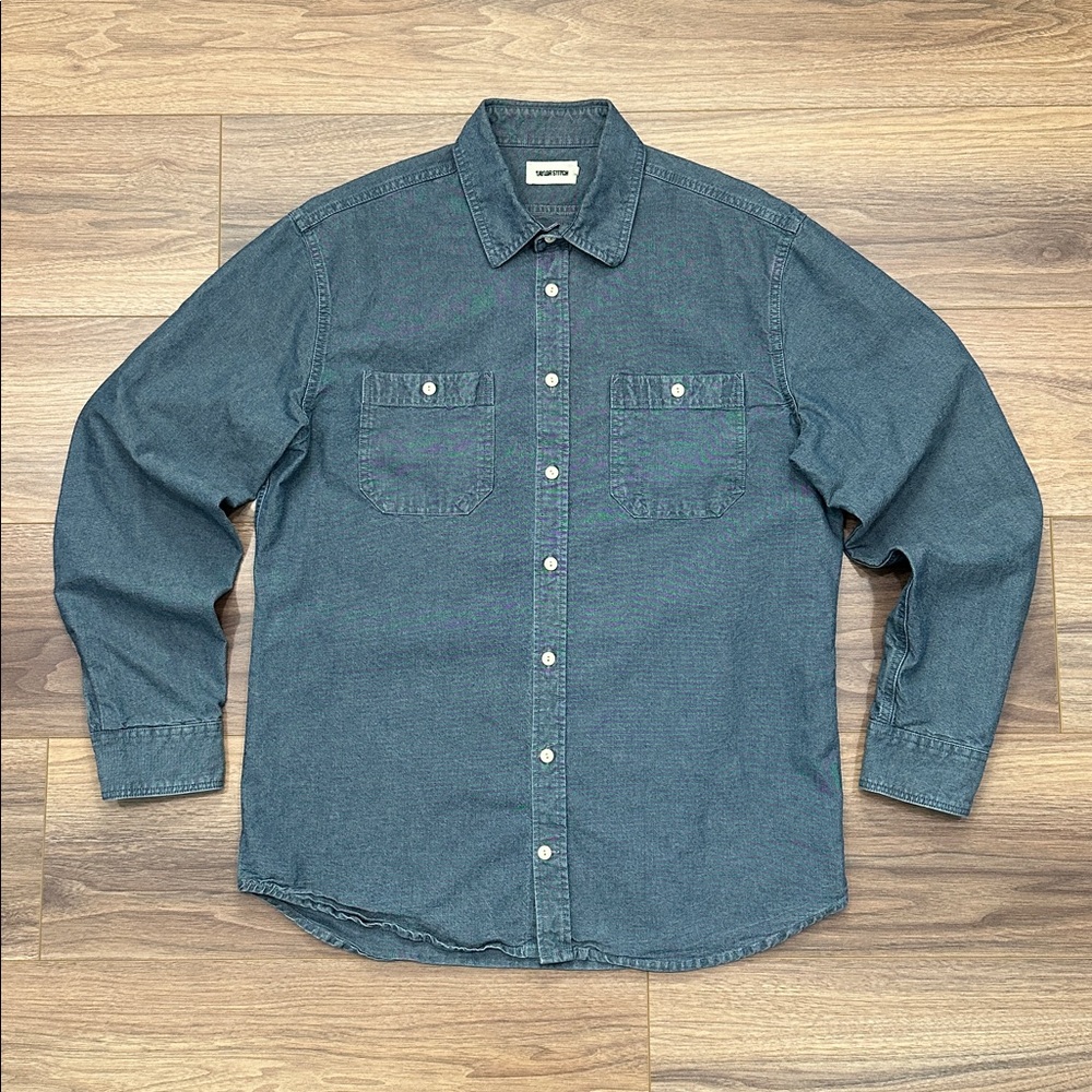 Taylor Stitch Men's Button-Down Shirt in Faded Teal